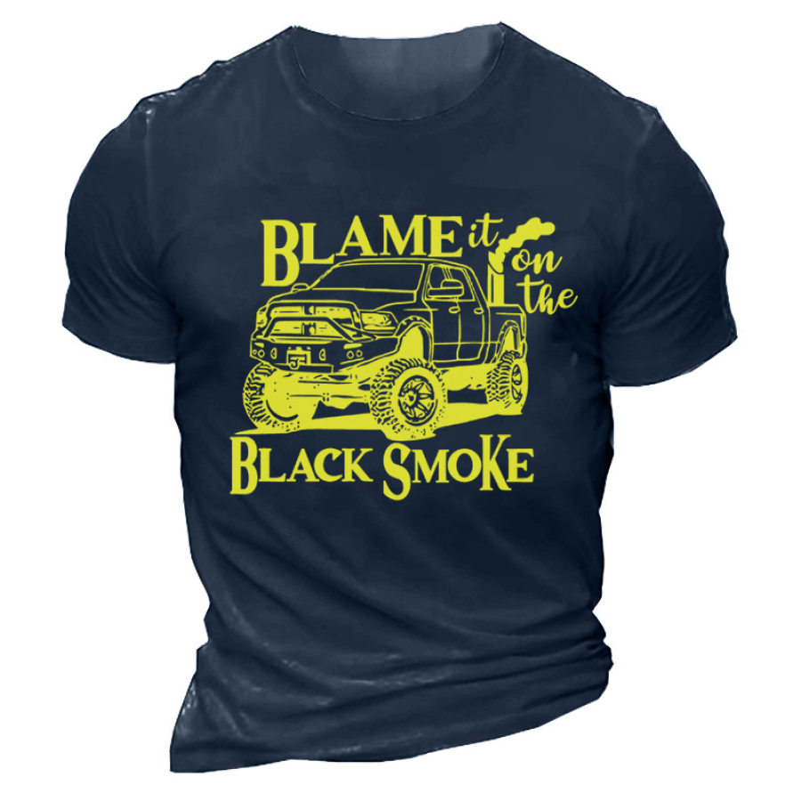 

Men's Outdoor Blame It On The Black Smoke Cotton T-Shirt