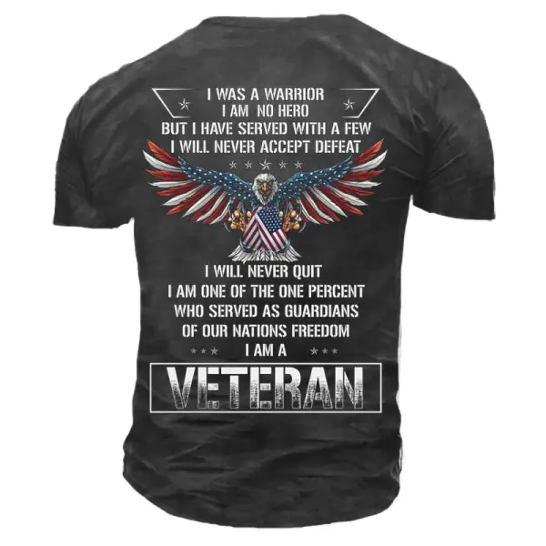 I Was A Warrior I Am No Hero Men's Cotton T-Shirt - Kalesafe.com 
