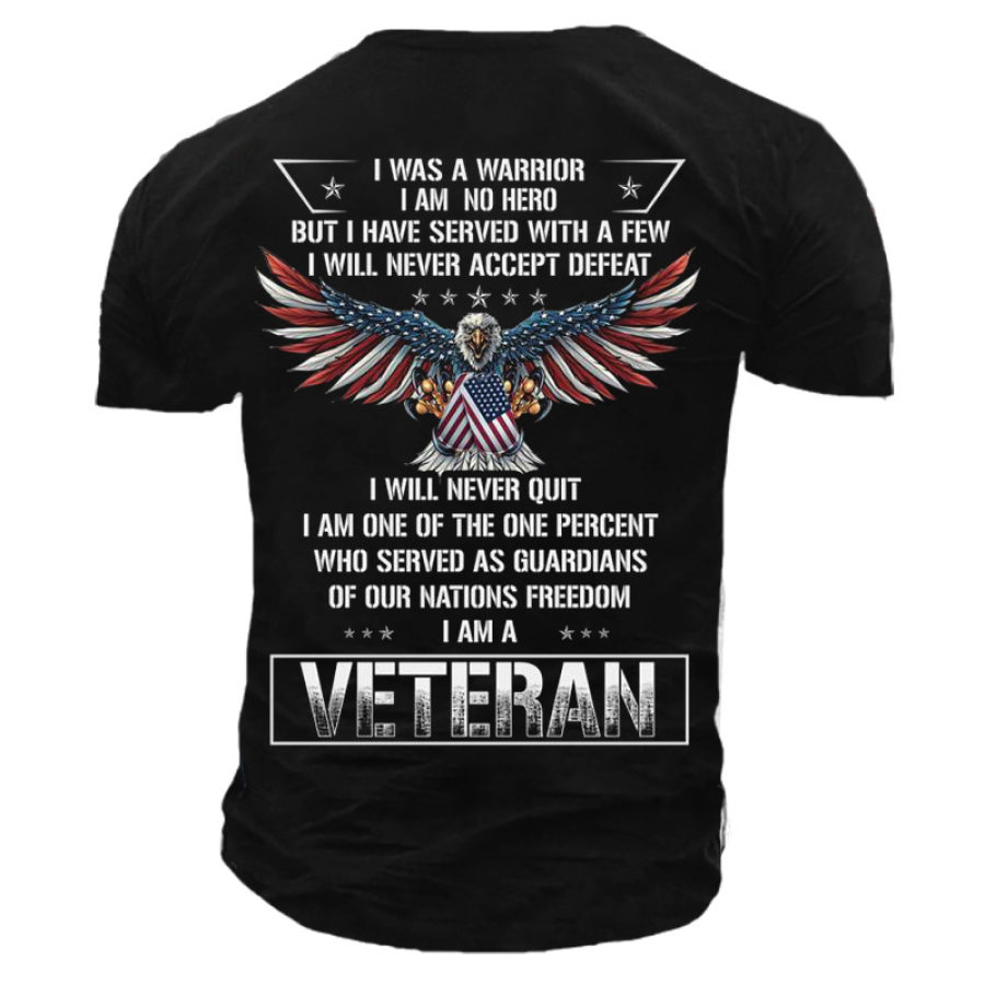 

I Was A Warrior I Am No Hero Men's Cotton T-Shirt