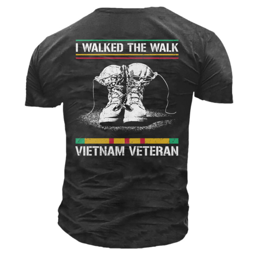 

Мужская хлопковая футболка Vietnam Veteran