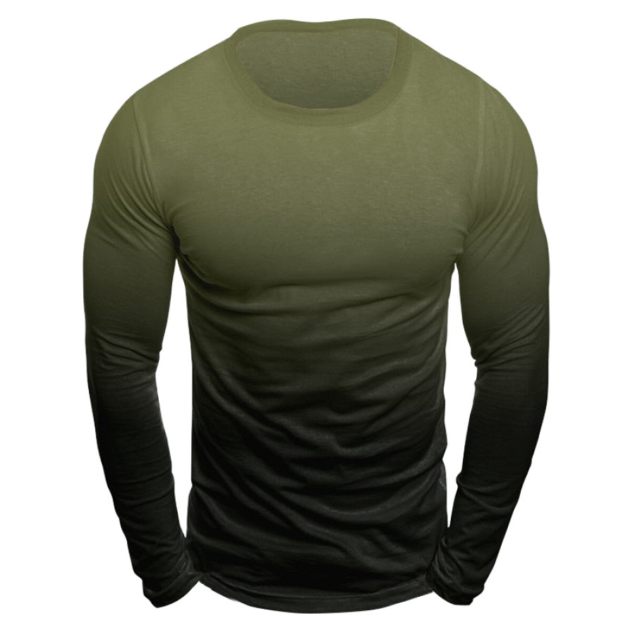 

Men's Outdoor Retro Crew Neck Long Sleeve Shirt
