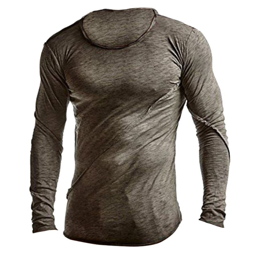 

Men's Outdoor Crew Neck Long Sleeve Shirt