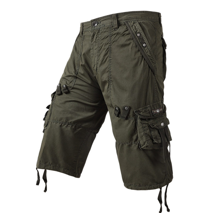 

Men's Multi-Pocket Pants Cotton Cargo Shorts