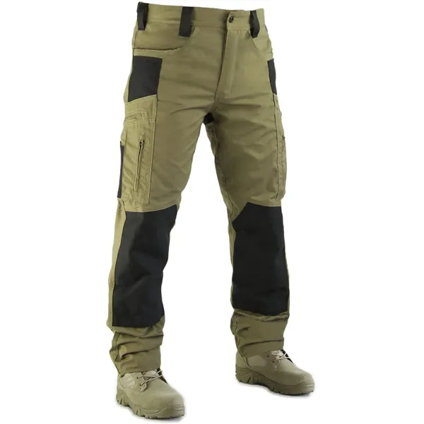 Men's Tactical Multi-pockets Splicing Outdoor Casual Cargo Pants - Sanhive.com 
