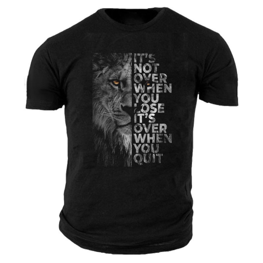 

Men's Outdoor It's Not Over When You Lose Tactical Cotton T-Shirt