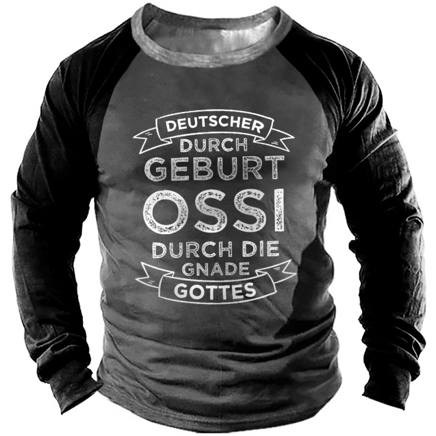 

Men's Outdoor Deutscher Durch Geburt Ossi Durch Die Gnade Gottes Contrast Sweatshirt