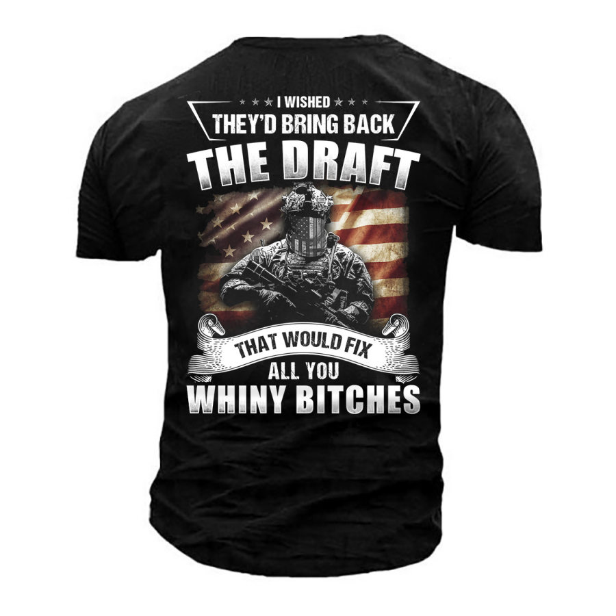

Men's Outdoor I Wished They'd Bring Back The Draft Cotton T-Shirt