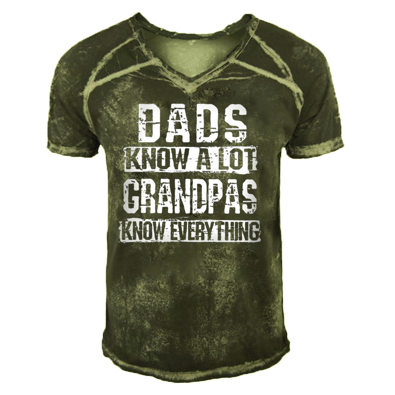 Men's Outdoor Dads Know Chic A Lot Grandpas Know Everything T-shirt