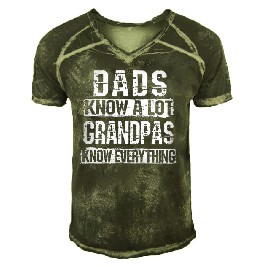 

T-shirt Pour Homme Outdoor Dads Know A Lot Grandpas Know Everything