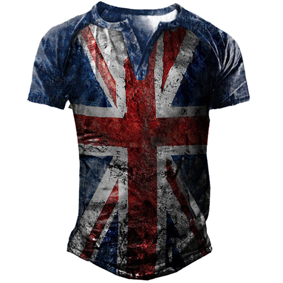 

Men's Outdoor Tactical Flag Print Heng Shirt