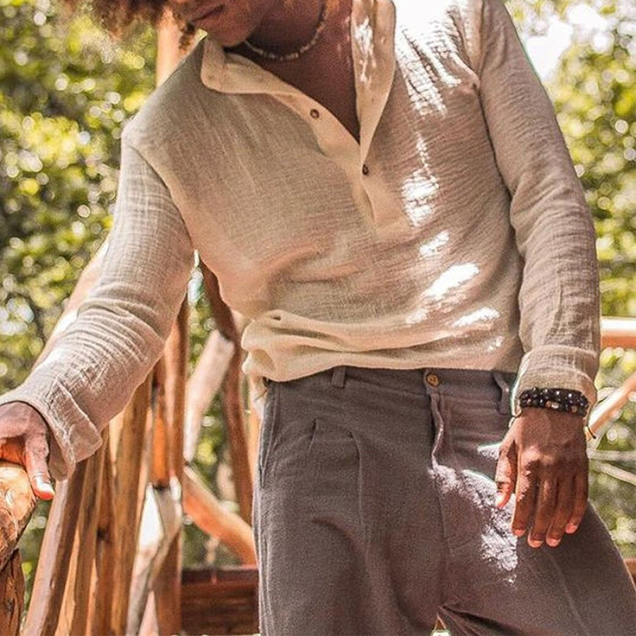 

Beach Holiday Pleated Shirt