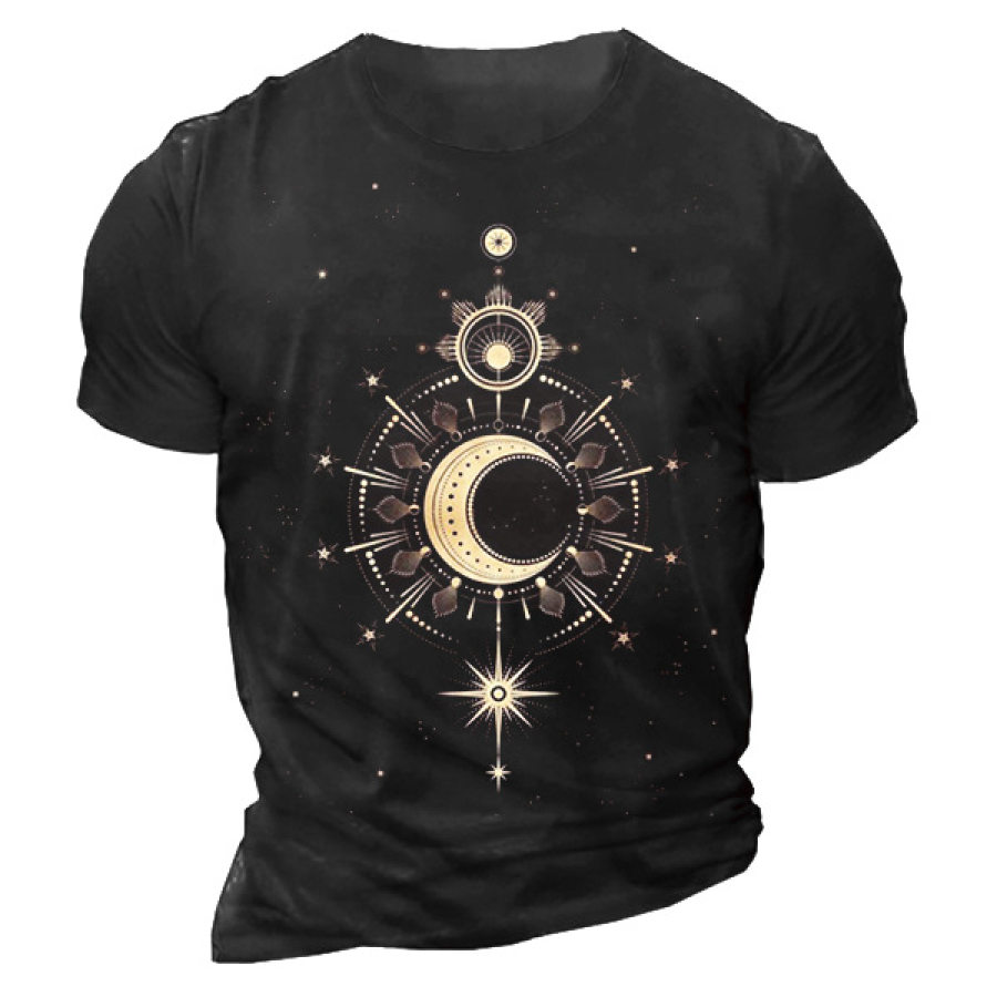 

Strar Sun And Moon Men's Short Sleeve T-Shirt