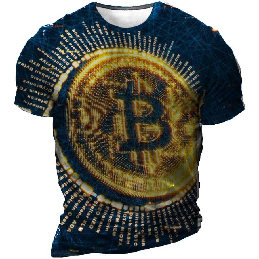 

Men's Outdoor Bitcoin Print T-Shirt