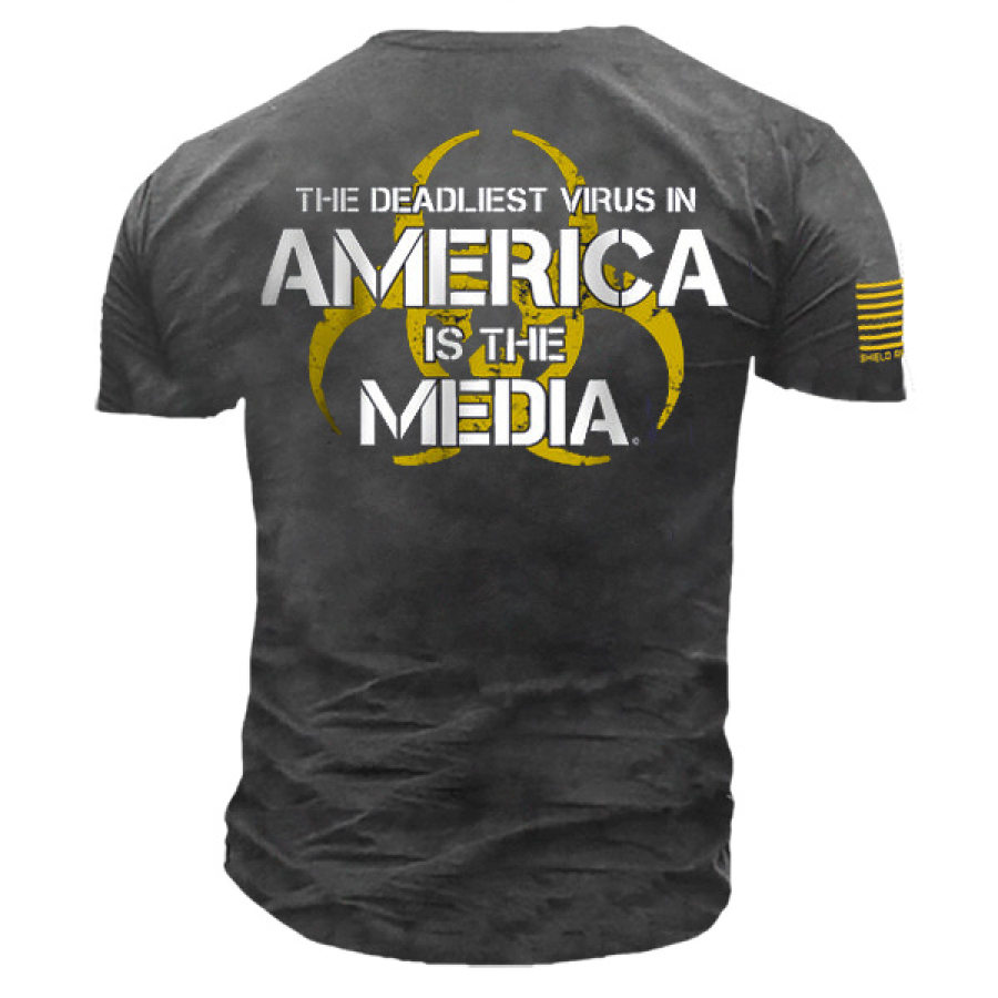 

The Deadliest Virus In American Is The Media Men's Cotton Tee