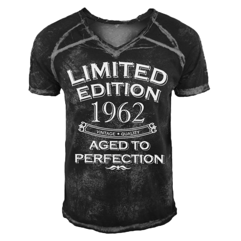 Limited Edition 1962 60th Chic Birthday Funny Letter Print T-shirt