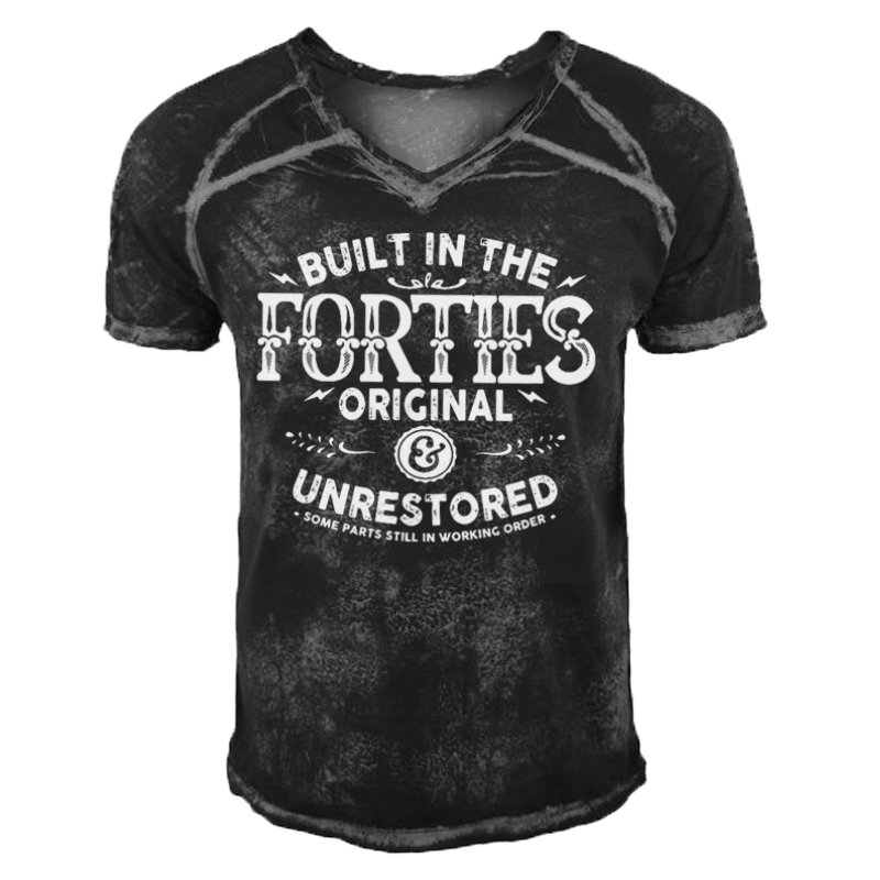 Men's Printed T Shirts Chic With Forties