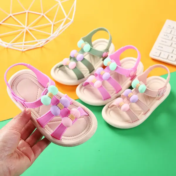 Girls Sweet Bow Sandals - 13209 - Thefolls.com 