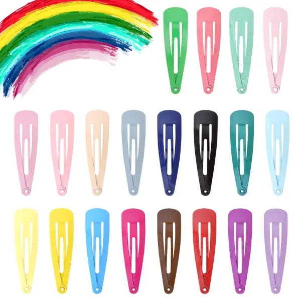 Girls Cute Multicolor Water Drop Hair Clips - Thefolls.com 