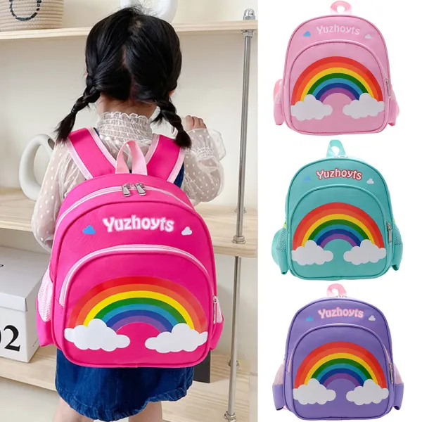 Unisex Kids Rainbow Print Backpack - Thefolls.com 