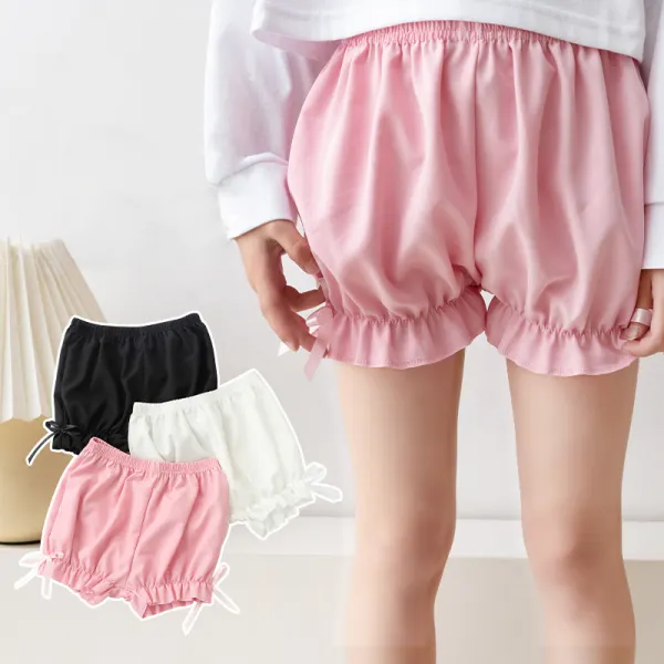 【3Y-15Y】Girl Summer Casual Breathable Anti-slip Lantern Shorts - Thefolls.com 