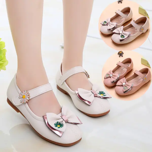 Girls Fashion Bow Shoes - Thefolls.com 