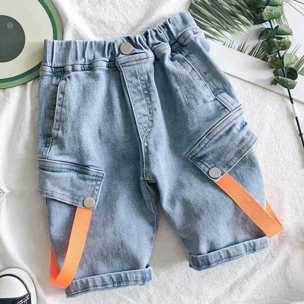 【18M-9Y】Boys Fashion Denim Shorts - Thefolls.com 