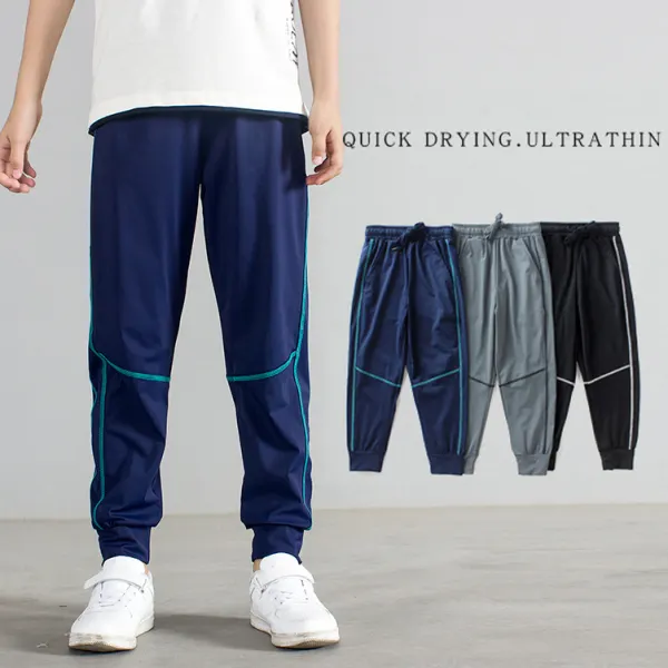 【4Y-13Y】Boys Casual Quick-Dry Pants - Thefolls.com 