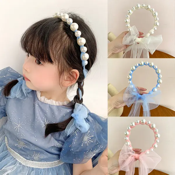 Girls Multicolor Pearl Hair Accessories - Thefolls.com 