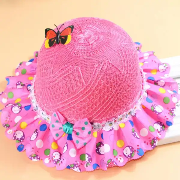 Girl Multicolor Cartoon Pattern Hat - Thefolls.com 