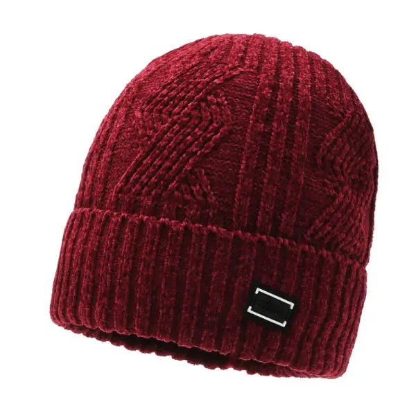 Men's Outdoor Cold-proof Thickened Plus Wool Knitted Hat - Xmally.com 