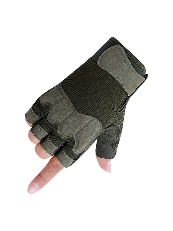 Men's Outdoor Half-finger Tactical Riding Camouflage Gloves Sports Half-finger - Gethefashion.chimpone.com 