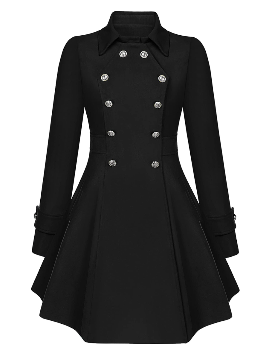 Women's Swing Double Breasted Thick Winter Mid Long Coat