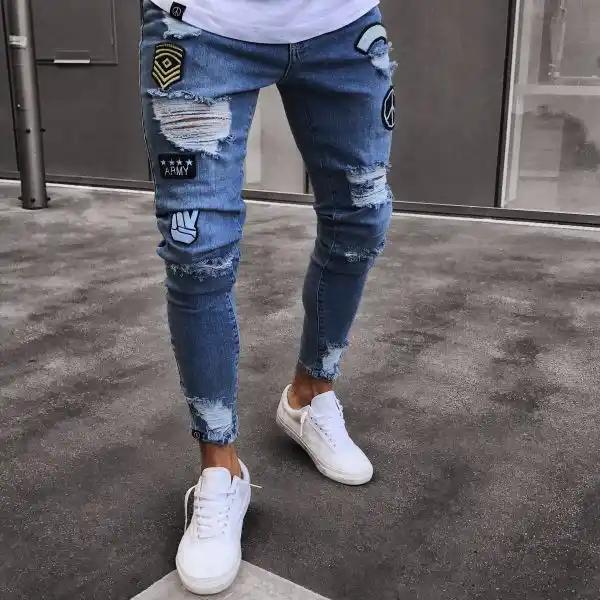 Fashion ripped hole jeans HH034