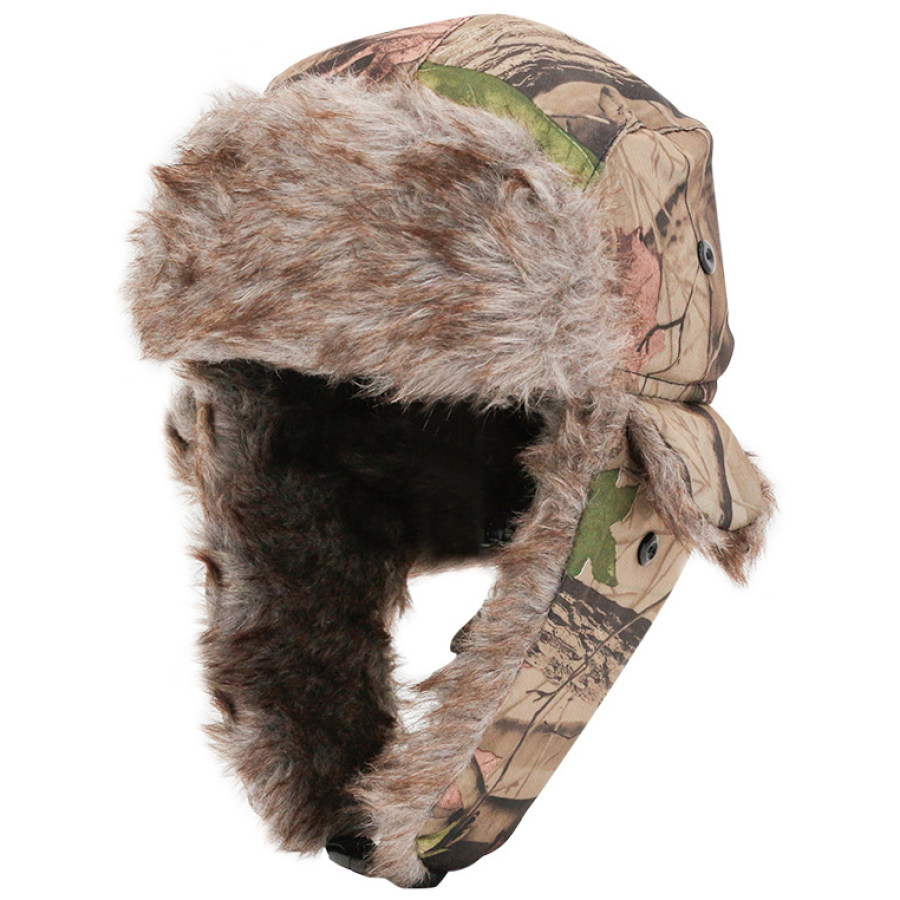 

Men's Outdoor Camouflage Windproof Warm Fleece Ear Protection Hat