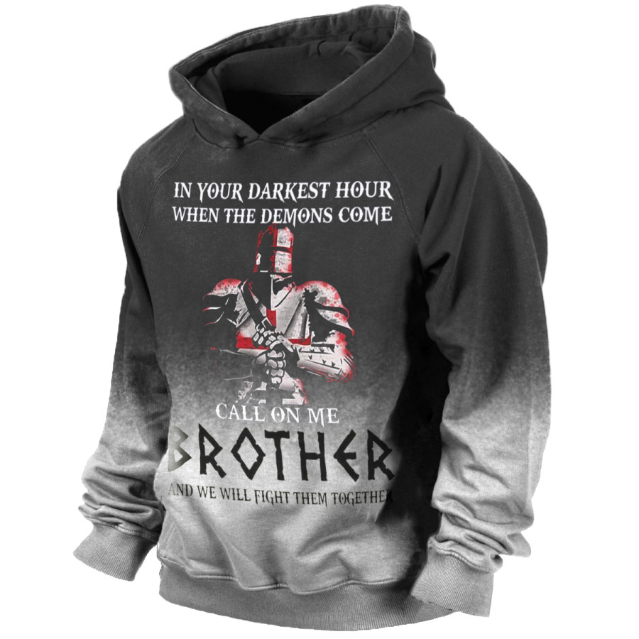 

Men's Vintage Distressed Templar Long Sleeve Sweatshirt