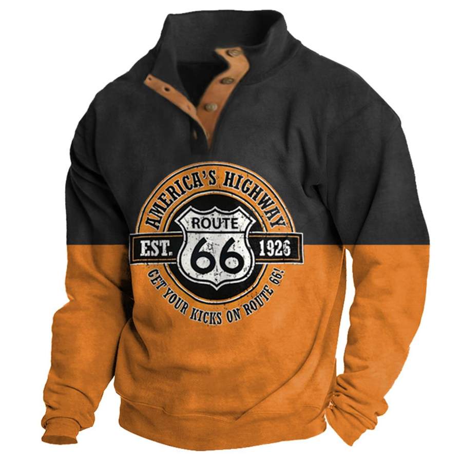 

Men's Outdoor Route 66 Print Sweatshirt