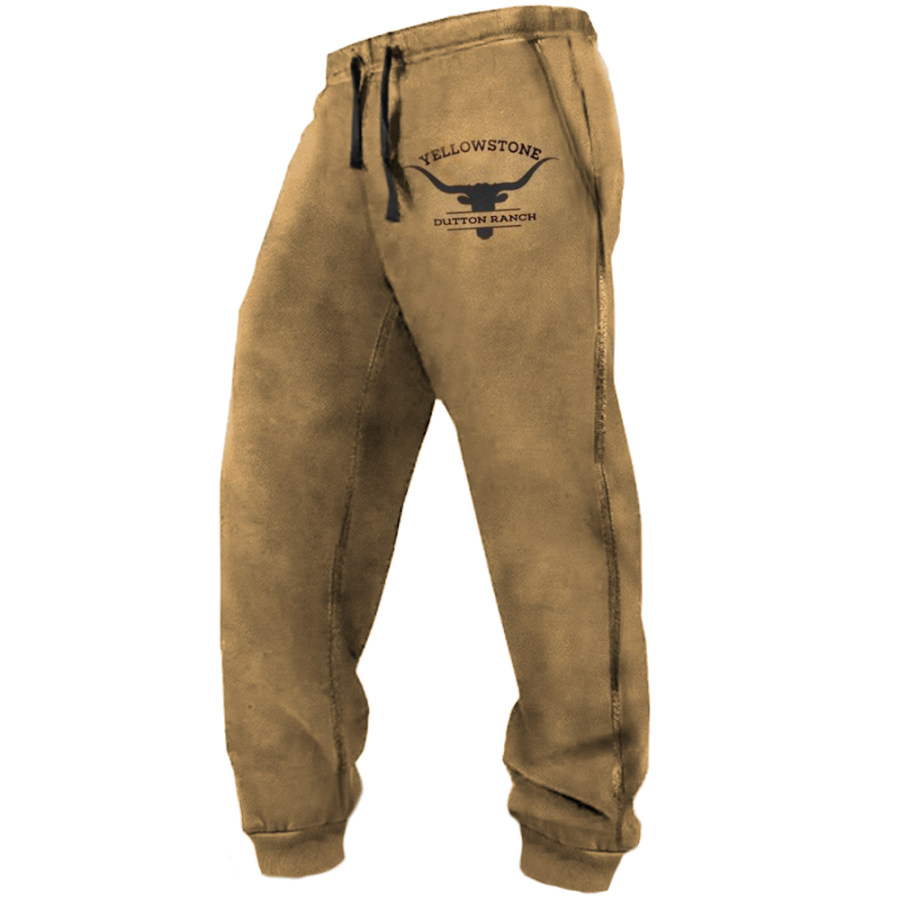 

Men's Vintage Western Yellowstone Casual Pants