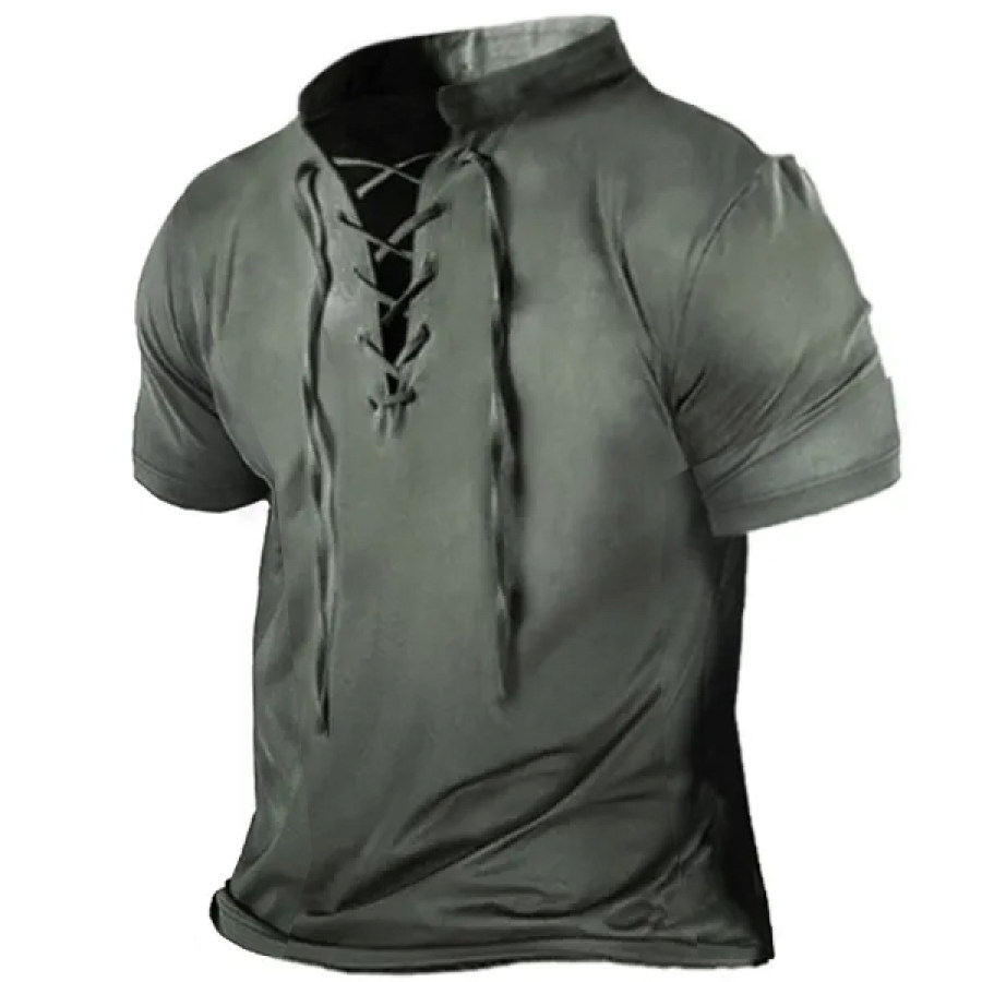 

Men's Outdoor Drawstring Tactical Short Sleeve T-Shirt