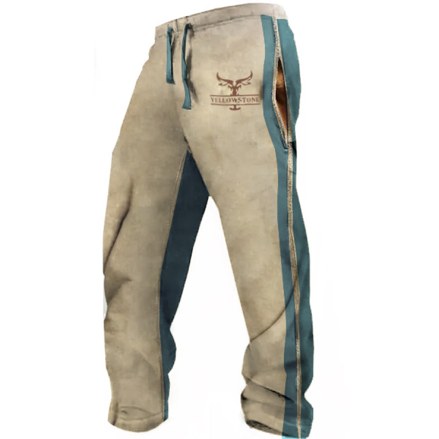 

Men's Vintage Western Yellowstone Casual Pants