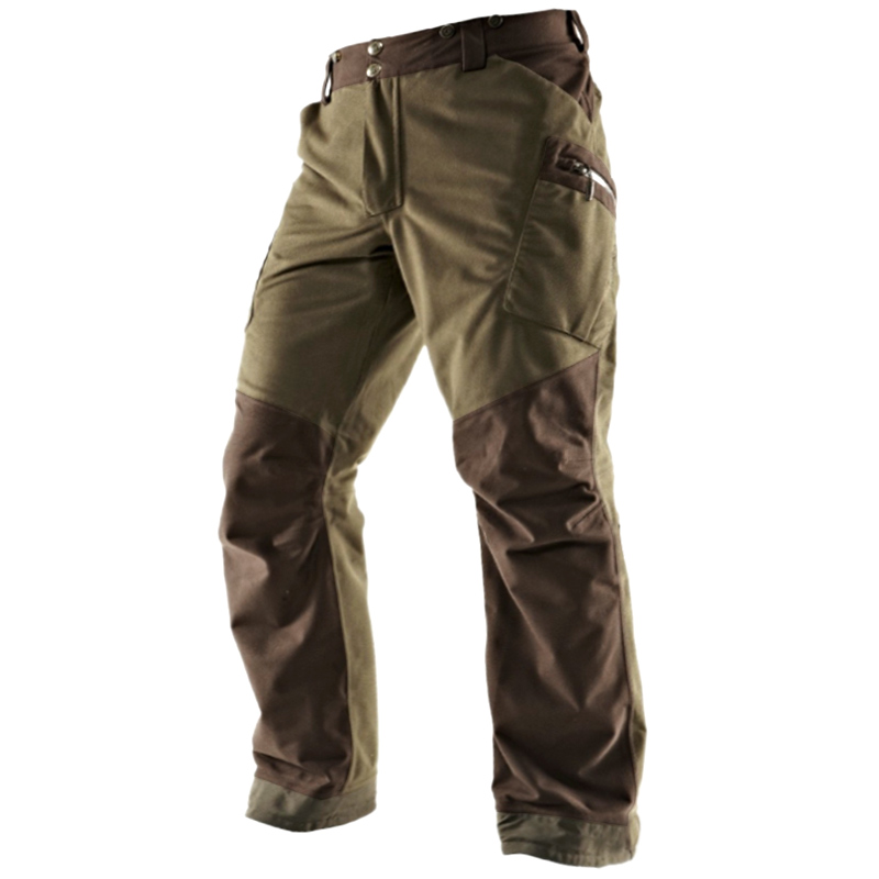 Men's Outdoor Retro Colorblock Chic Functional Pocket Cargo Pants