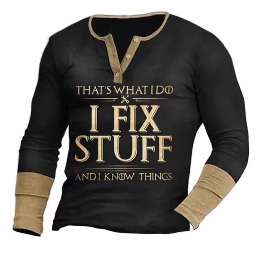

Men's Outdoor Sports Casual Long Sleeve Printed T-Shirt
