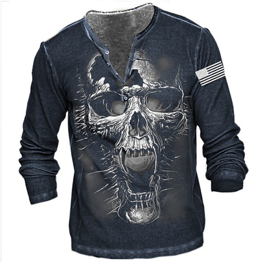 

Men's Outdoor Sports Casual Long Sleeve Printed T-Shirt
