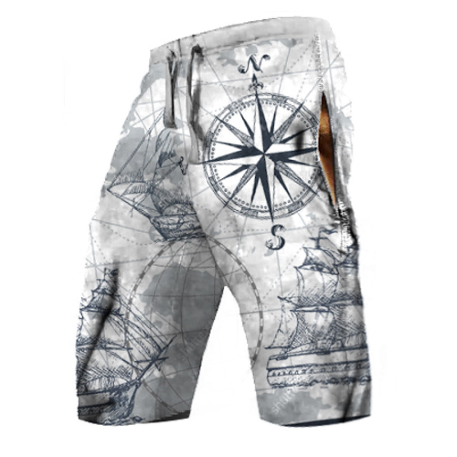 

Men's Retro Nautical Casual Cropped Pants