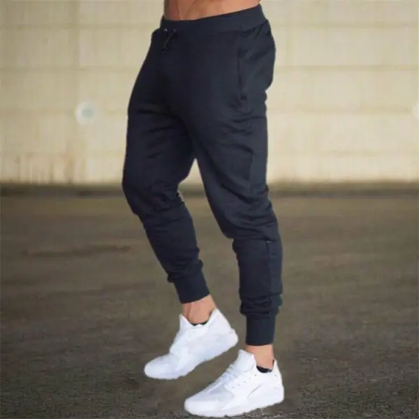 Mens Jogger Pants Casual Trousers Drastring Elastic Waist Jogging Pants Premium Sweatpants Sports Outdoor - Kalesafe.com 