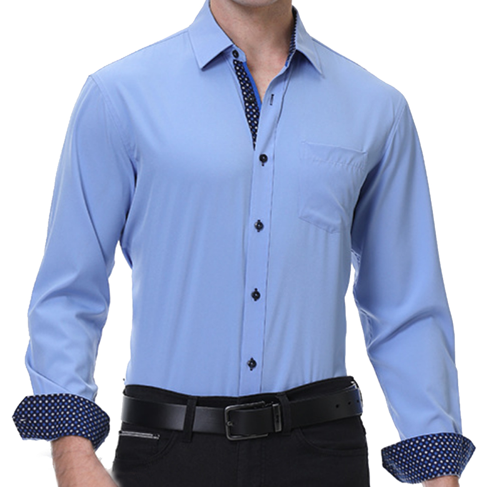 Men's Outdoor Colorblock Formal Chic Business Shirt