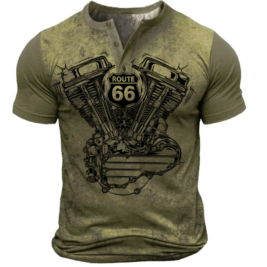 

Men's Route 66 Print T-Shirt