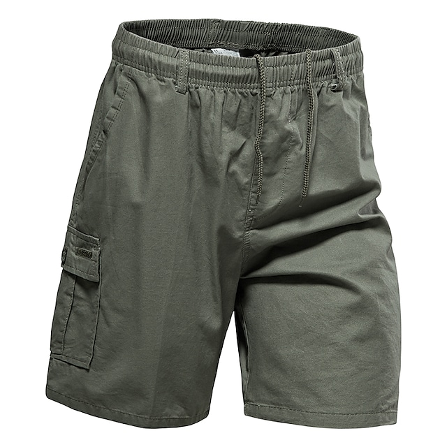 Men's Outdoor High Waist Chic Inelastic Chinos Cargo Shorts