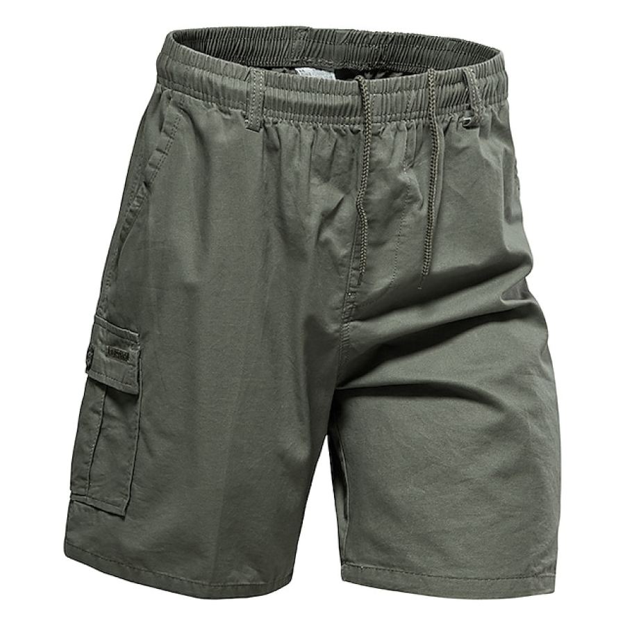 

Men's Outdoor High Waist Inelastic Chinos Cargo Shorts