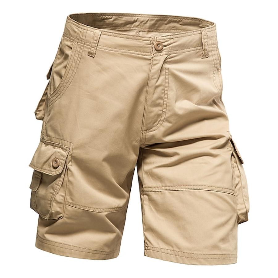 

Men's Outdoor Solid Color Multi Pocket Cargo Chinos Work Pants