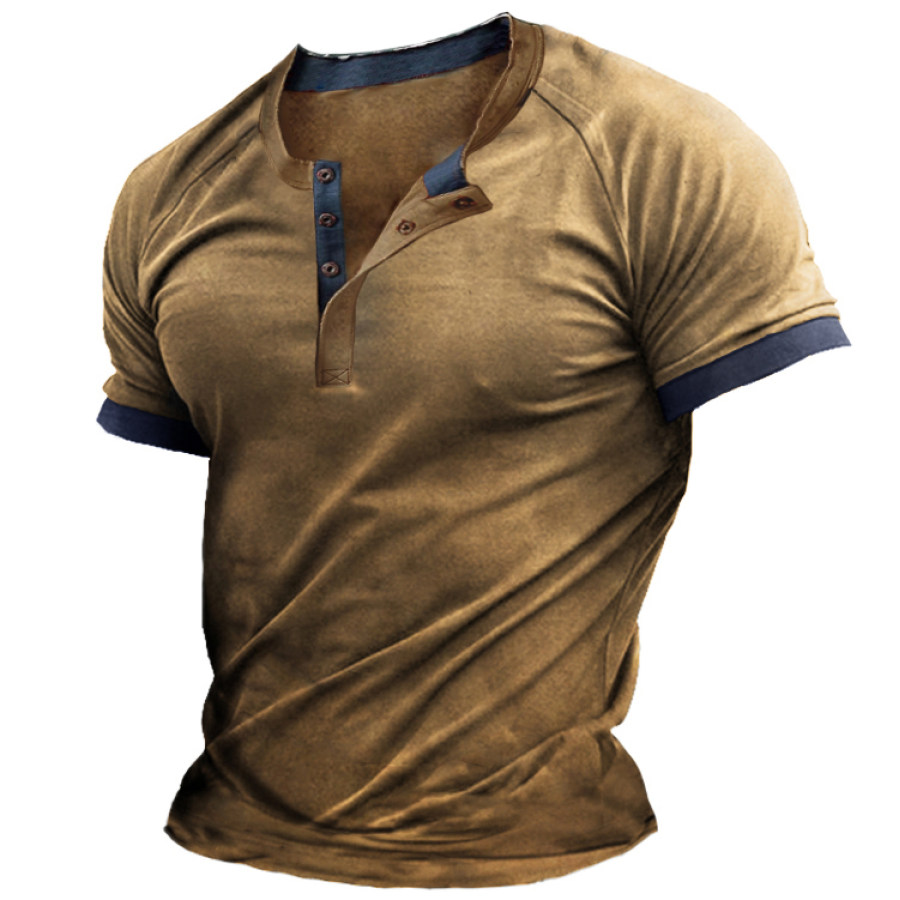 

Men's Vintage Short Sleeve Equilibrium Henley